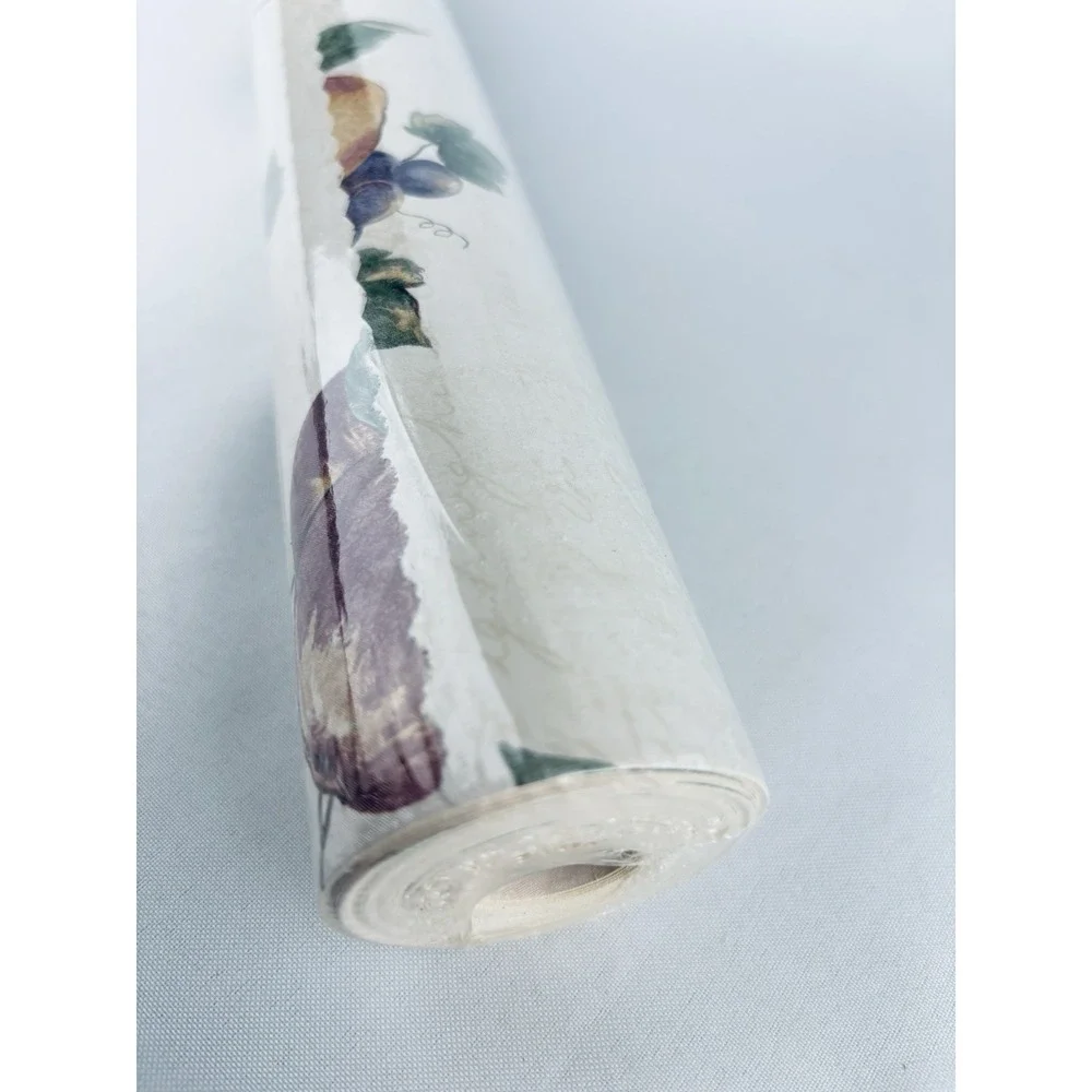 Vintage Wallpaper 1980s Wallcrown Limited Fruit 56.4 Sq Ft‎ Discontinued NOS